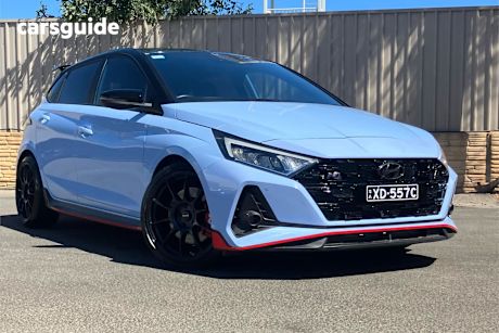 Blue 2022 Hyundai I20 Hatchback N