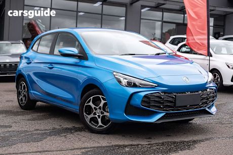 Blue 2025 MG MG3 Hatchback Excite Hybrid+
