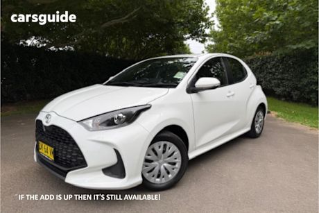 White 2024 Toyota Yaris Hatchback Ascent Sport