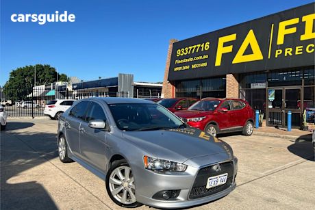 Silver 2015 Mitsubishi Lancer Hatchback Gsr Sportback