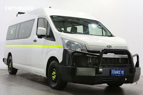 White 2025 Toyota HiAce Bus Slwb Commuter (12 Seats)