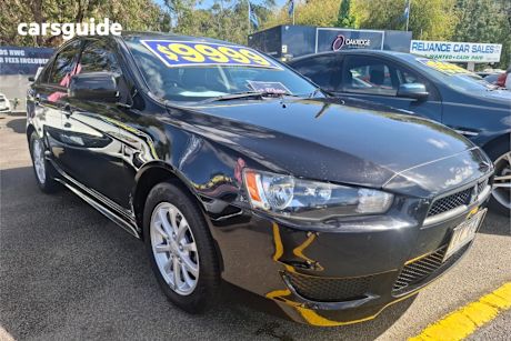 Black 2010 Mitsubishi Lancer Sedan Es