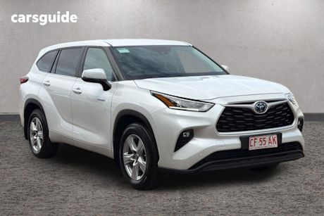 White 2024 Toyota Kluger Wagon Gx Hybrid Awd