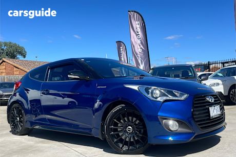 Blue 2016 Hyundai Veloster Coupe Street Turbo Special Edition