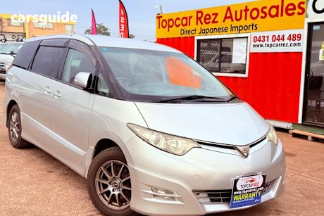 Silver 2007 Toyota Estima Wagon AERAS G