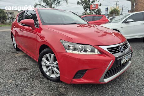 Red 2014 Lexus CT200H Hatchback Luxury