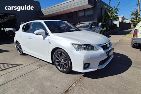 White 2012 Lexus CT200H Hatchback F Sport