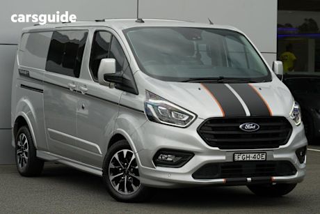 Silver 2023 Ford Transit Custom Van 320L Sport Dciv (Lwb)