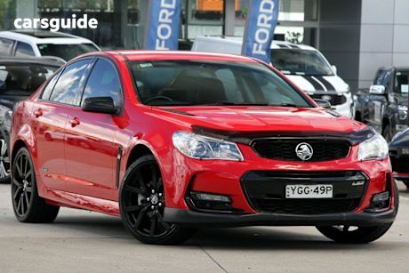 Red 2016 Holden Commodore Sedan Ss Black Pack