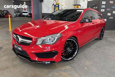 Red 2015 Mercedes-Benz CLA45 Wagon Amg 4Matic Shooting Brake