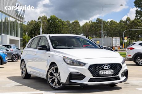 White 2019 Hyundai I30 Hatchback N Line