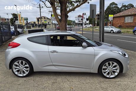 Silver 2012 Hyundai Veloster Coupe