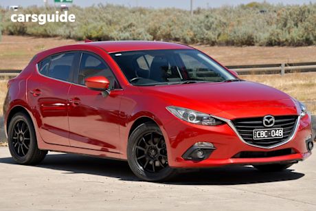 Red 2015 Mazda 3 Hatchback Maxx