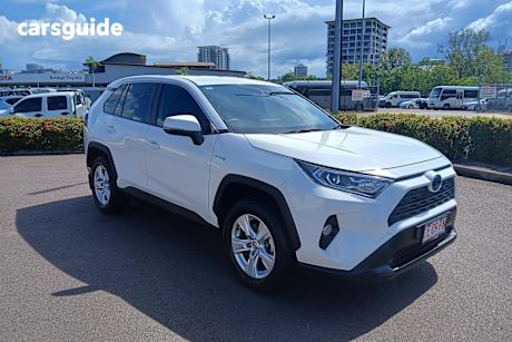 White 2020 Toyota RAV4 Wagon Gx 2Wd Hybrid