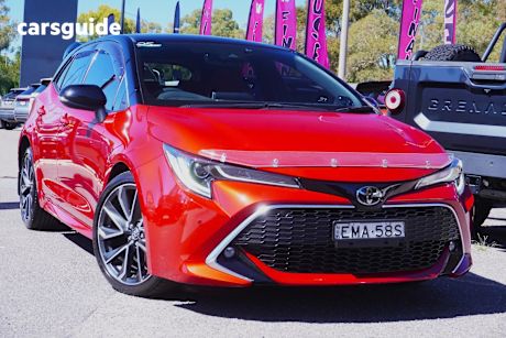 Red 2020 Toyota Corolla Hatchback Zr
