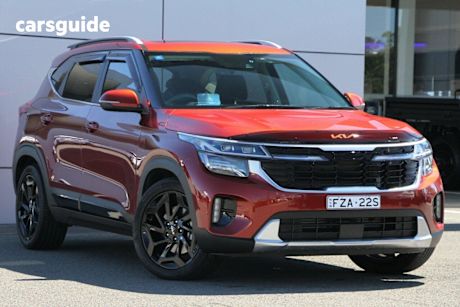 Orange 2024 Kia Seltos Wagon Gt-Line (Awd) (Two-Tone)