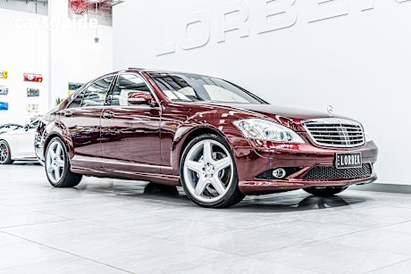 Red 2007 Mercedes-Benz S500 Sedan 221