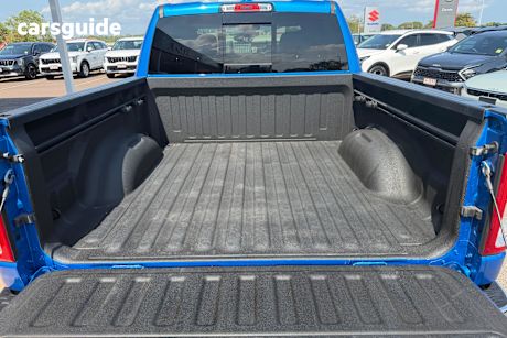 Blue 2023 RAM 1500 Crew Cab Utility Big Horn (5-7 Tub) Mhev (4X4)