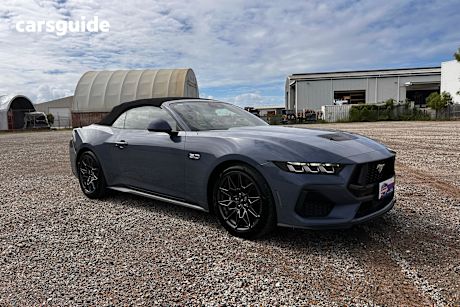 Blue 2025 Ford Mustang Convertible Gt 5.0 V8
