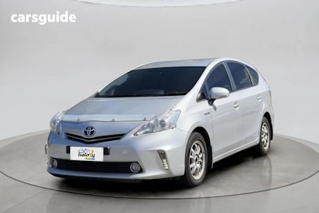 Silver 2012 Toyota Prius V Wagon Hybrid