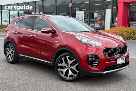 Red 2017 Kia Sportage Wagon Gt-Line Grey Leather (Awd)