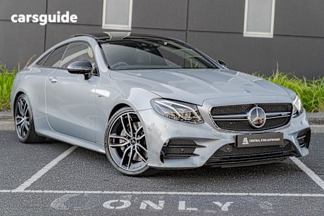 Silver 2018 Mercedes-Benz E450 Coupe 4Matic