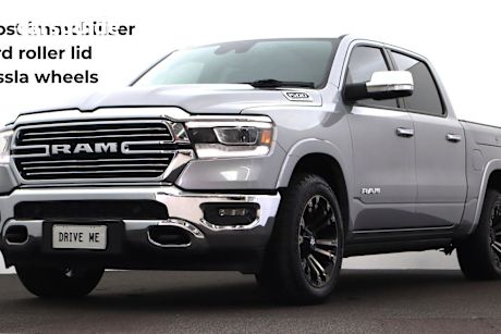 Silver 2022 RAM 1500 Crew Cab Utility Laramie Rambox (Hybrid)