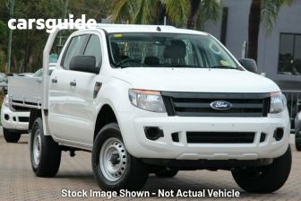 White 2012 Ford Ranger Dual Cab Chassis XL 3.2 (4X4)