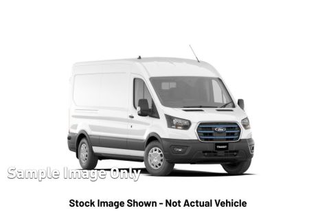 White 2023 Ford E-Transit Commercial 420L Mid Roof