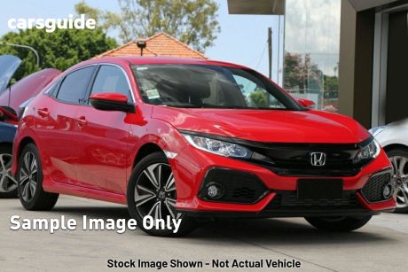 Red 2017 Honda Civic Hatchback VTI-L