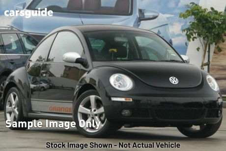 Black 2010 Volkswagen Beetle Hatchback Blackorange