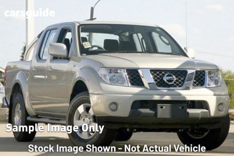 Silver 2010 Nissan Navara Dual Cab Pick-up ST (4X4)