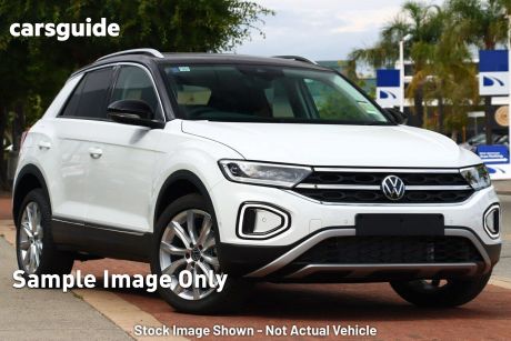 White 2024 Volkswagen T-ROC Wagon 110TSI Style (restricted Feat)