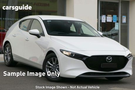 White 2023 Mazda Mazda3 Hatchback G20 Pure
