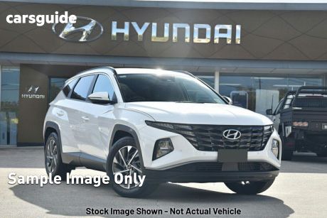 White 2022 Hyundai Tucson Wagon Elite (fwd)
