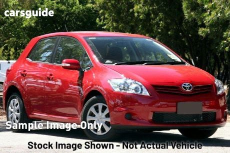 Red 2010 Toyota Corolla Hatchback Ascent