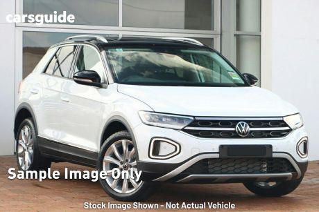 White 2023 Volkswagen T-ROC Wagon 110TSI Style (restricted Feat)