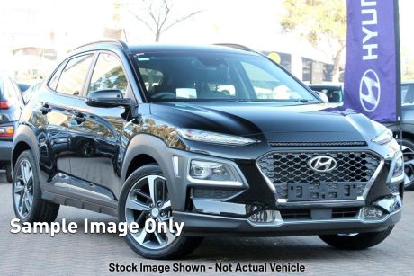 Black 2017 Hyundai Kona Wagon Highlander (awd)
