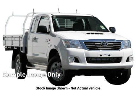White 2012 Toyota Hilux X Cab Cab Chassis SR (4X4)