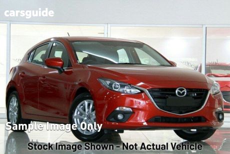 Red 2015 Mazda 3 Hatchback Maxx