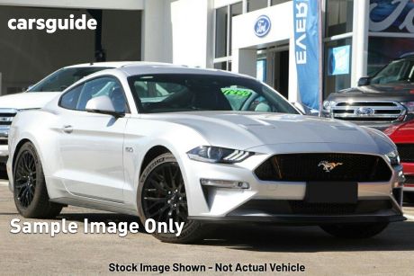 Silver 2018 Ford Mustang Coupe Fastback GT 5.0 V8