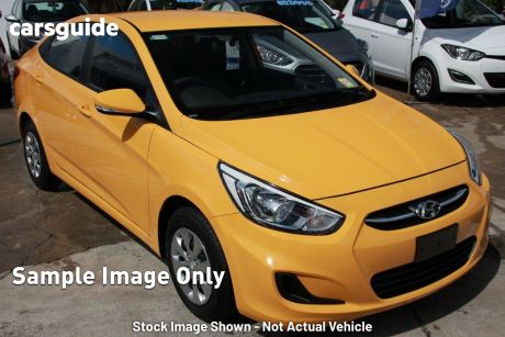 Yellow 2016 Hyundai Accent Sedan Active