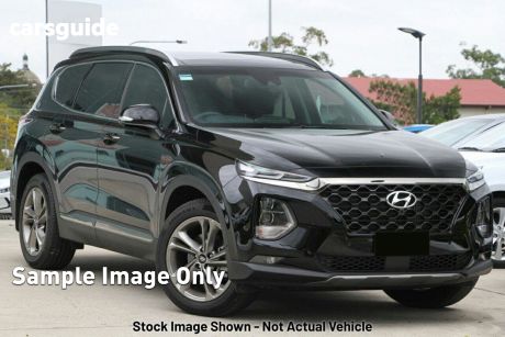 Black 2018 Hyundai Santa Fe Wagon Highlander Crdi Satin AWD