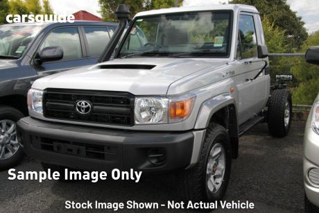 Silver 2011 Toyota Landcruiser Cab Chassis GX (4X4)