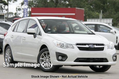 White 2014 Subaru Impreza Hatchback 2.0I Luxury Limited Edition