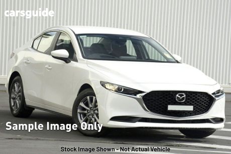 White 2024 Mazda Mazda3 Sedan G20 Pure