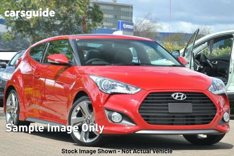 Red 2014 Hyundai Veloster Coupe SR Turbo