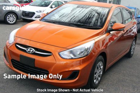Orange 2016 Hyundai Accent Hatchback Active