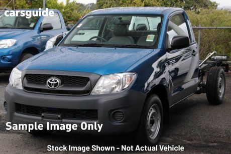 Blue 2011 Toyota Hilux Cab Chassis Workmate