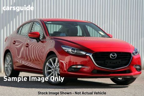 Red 2018 Mazda 3 Sedan SP25 GT